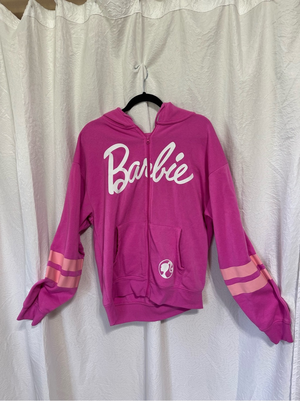 Barbie  Zip-Up Hoodie with Hood